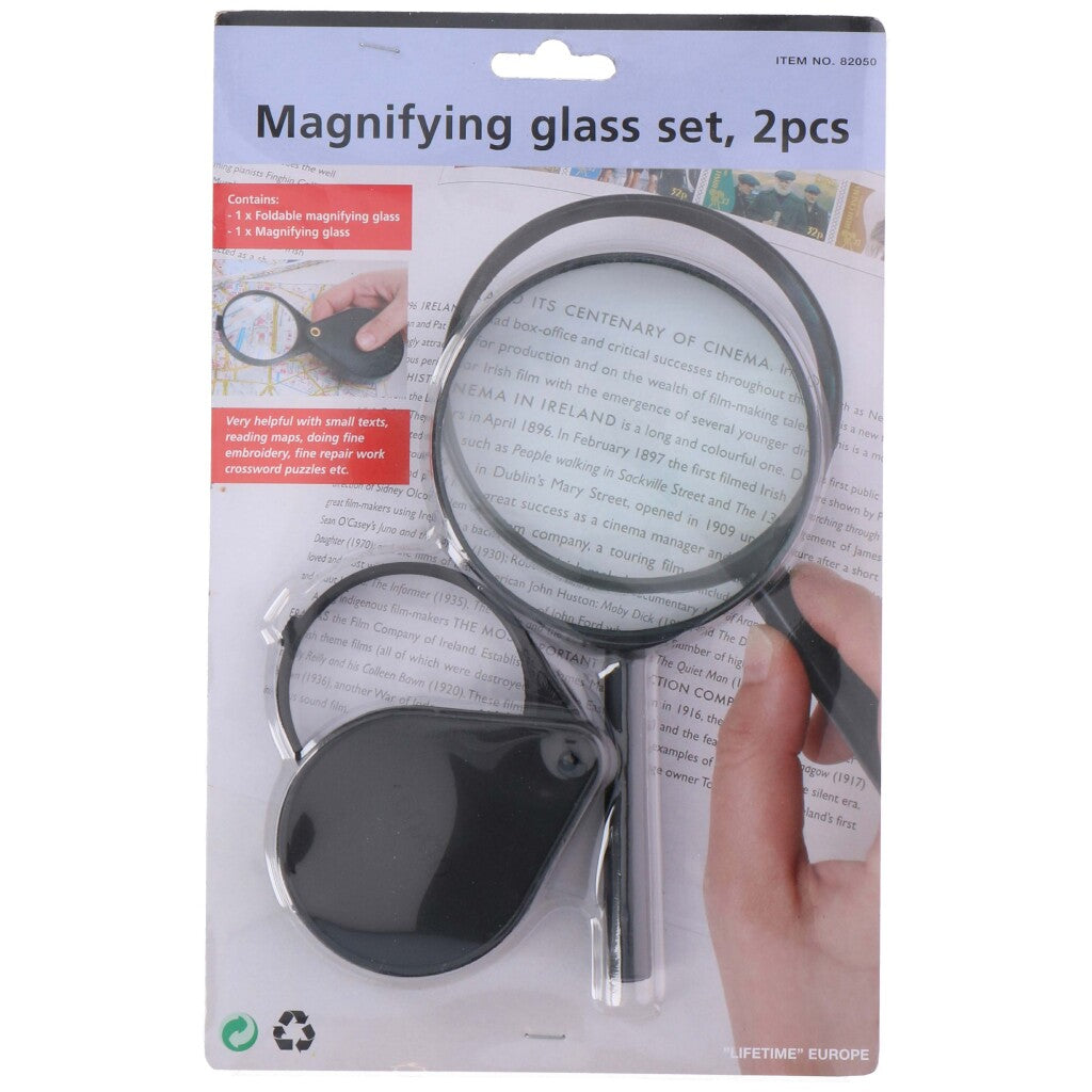 Basic magnifying glasses 2 pieces