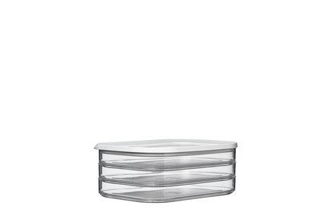Boîte à viande Mepal modula - 550 ml 3 couches - boîte de produits frais - blanc