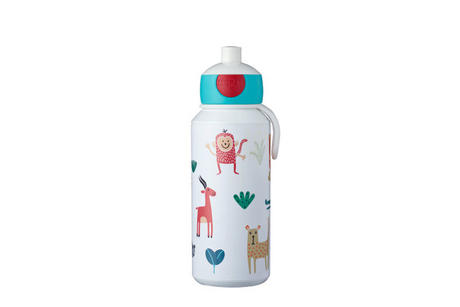 Gourde pop-up Mepal Campus - 400 ml - se ferme bien - gobelet pour enfants - amis des animaux