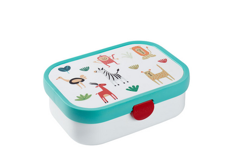 Mepal lunch box campus - 750 ml - boîte à lunch avec compartiments pour enfants - convient pour 4 sandwichs - amis des animaux