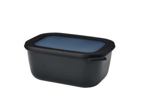 Mepal bol multi cirqula rectangulaire 1500ml - noir nordique 21,2x16,2x8,9cm