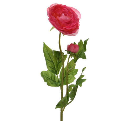 Fleur artificielle de base renoncule 57 cm rouge