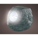 Kaemingk lampe solaire pierre gris polyrésine