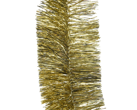 Decoris guirlande de sapin de Noël brillant 7,5 cm x 270 cm or