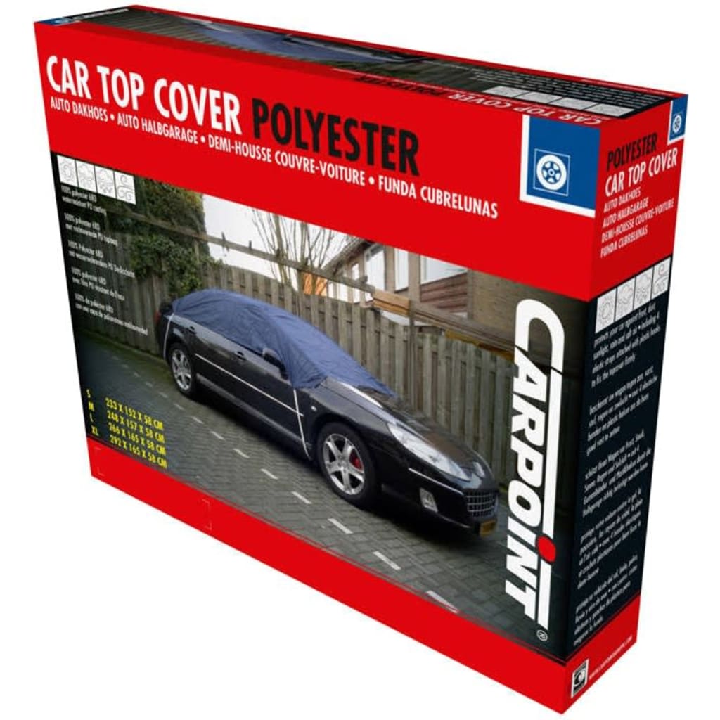 Carpoint roof cover size S 233 x 160 x 33 cm blue