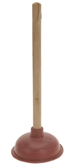 Déboucheur évier ultra propre 40x13,5cm avec manche en bois