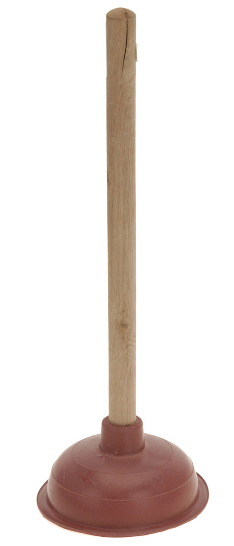 Déboucheur évier ultra propre 40x13,5cm avec manche en bois
