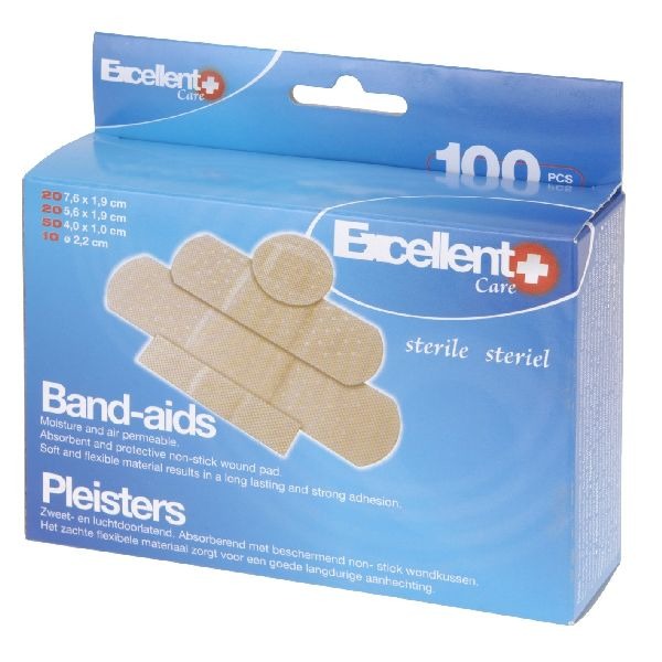Pansements de base 100 pièces 4 tailles