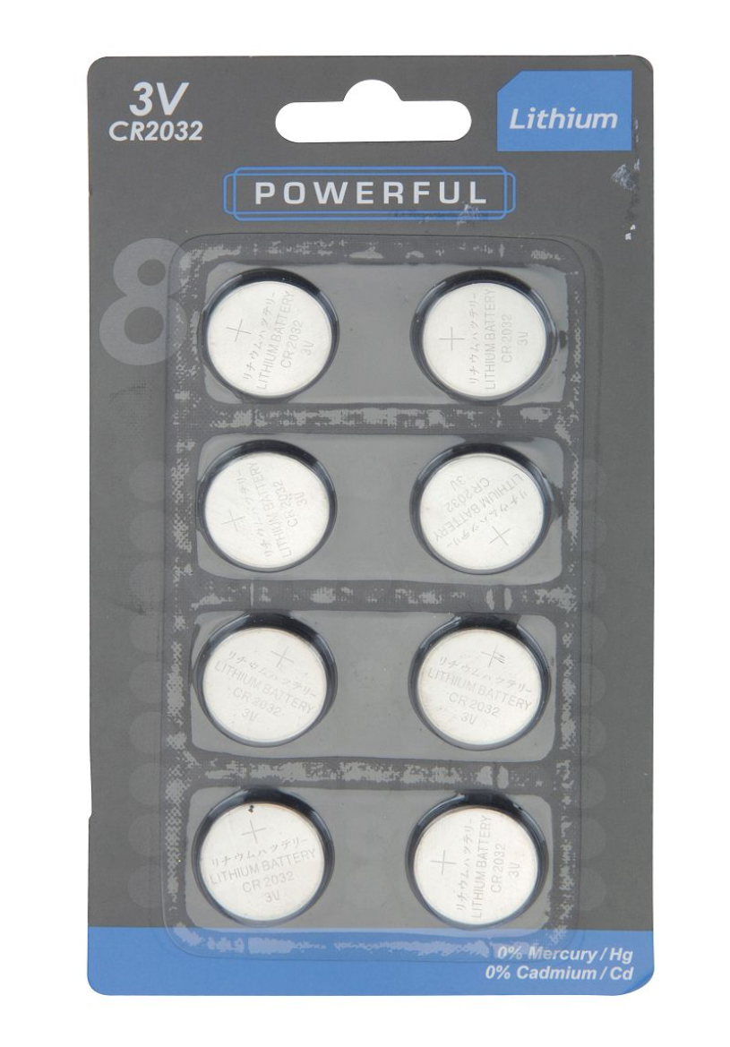Batteries de cellules boutonnées CR2032
