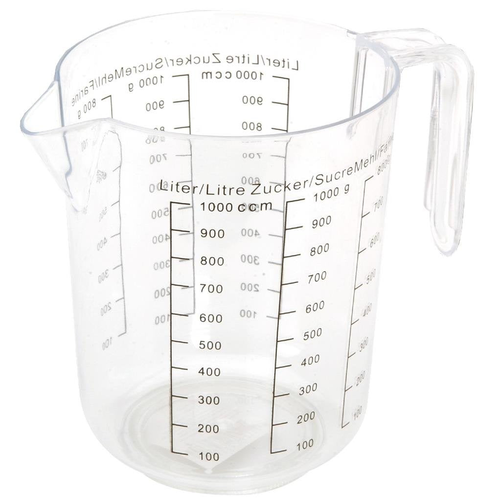 Basic transparent measuring cup 1L