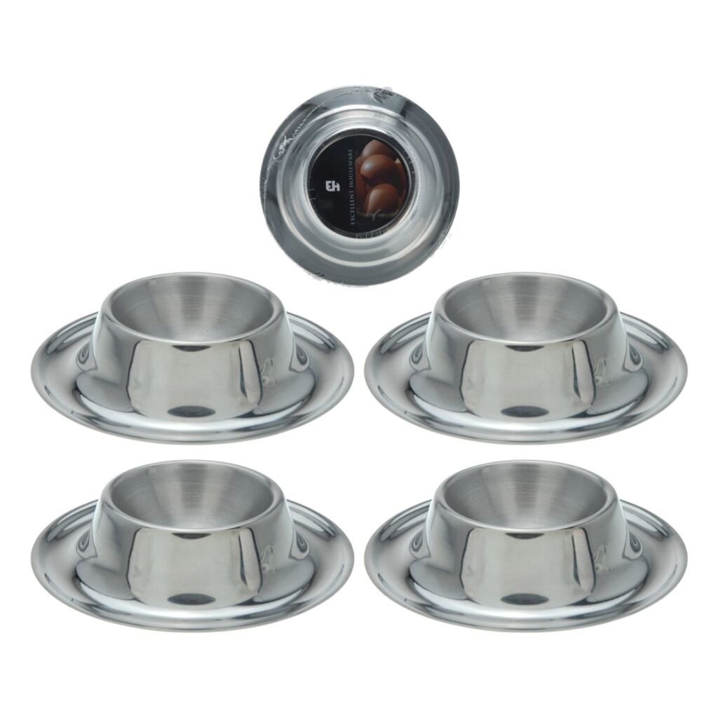 Excellent ensemble de coquetiers en acier inoxydable 4 pièces | 4 pièces