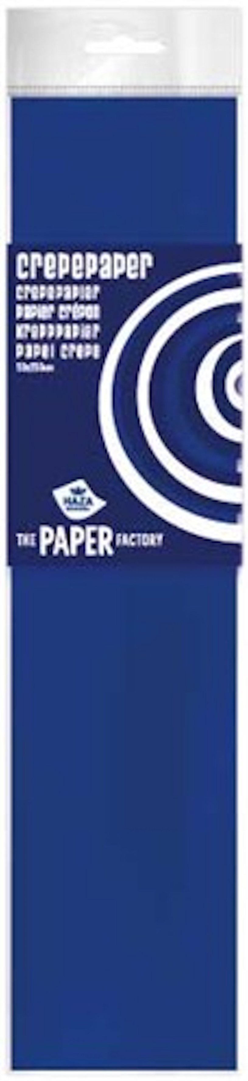 Crepe poly 250x50 blauw