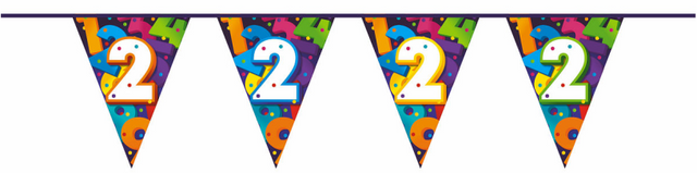 Vlaggenlijn cijfers 10 meter - 2 jaar