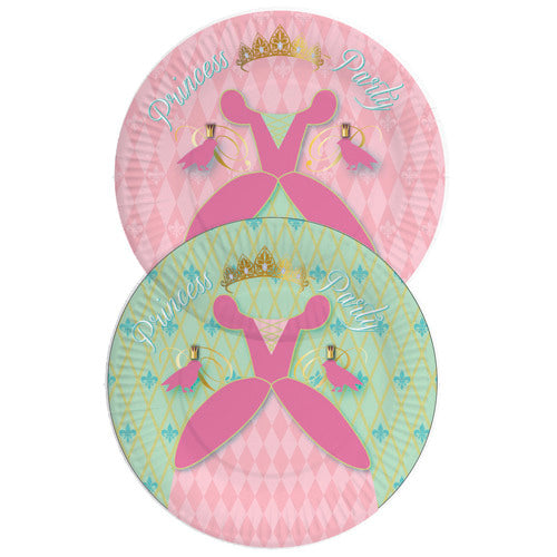 Haza barbe blanche assiettes princesse disney 23cm 8 pièces