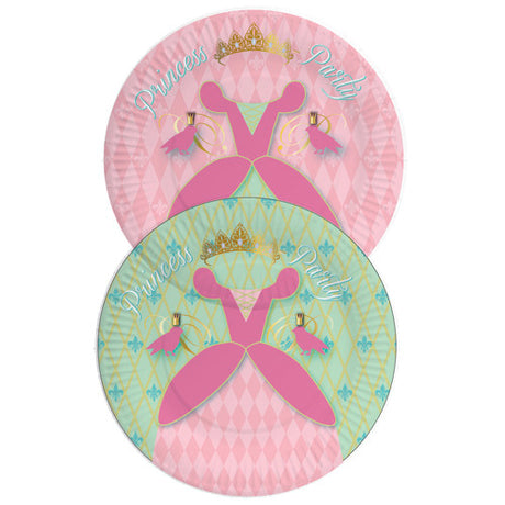 Haza barbe blanche assiettes princesse disney 23cm 8 pièces