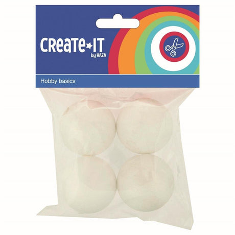 Create it boules de polystyrène 4,5 cm 4 pièces