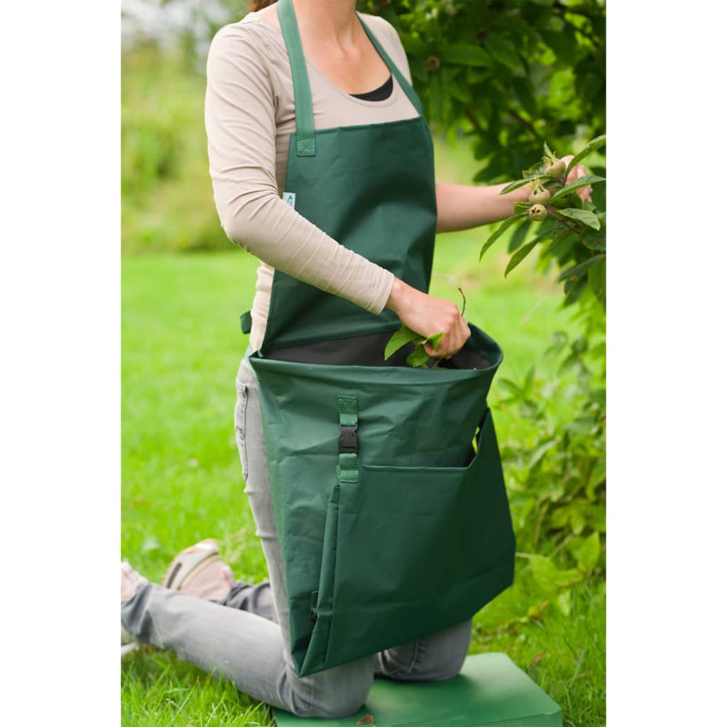 Nature Nature Garden tablier avec sac pliant 130x55 cm vert