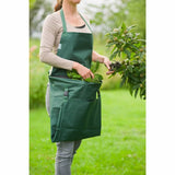 Nature Nature Garden tablier avec sac pliant 130x55 cm vert