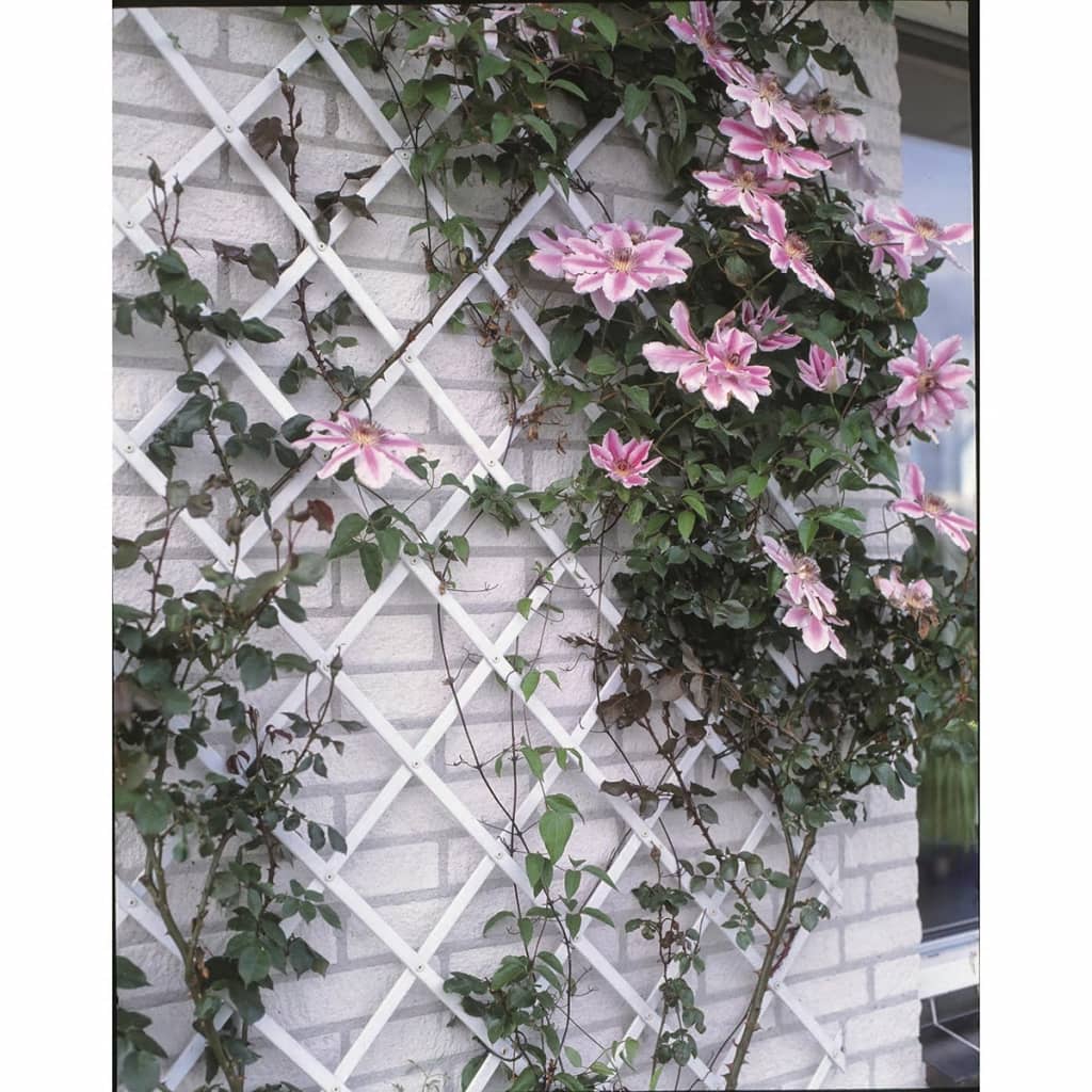 Nature Garden Slat Travail 100x200 cm PVC blanc 6040703