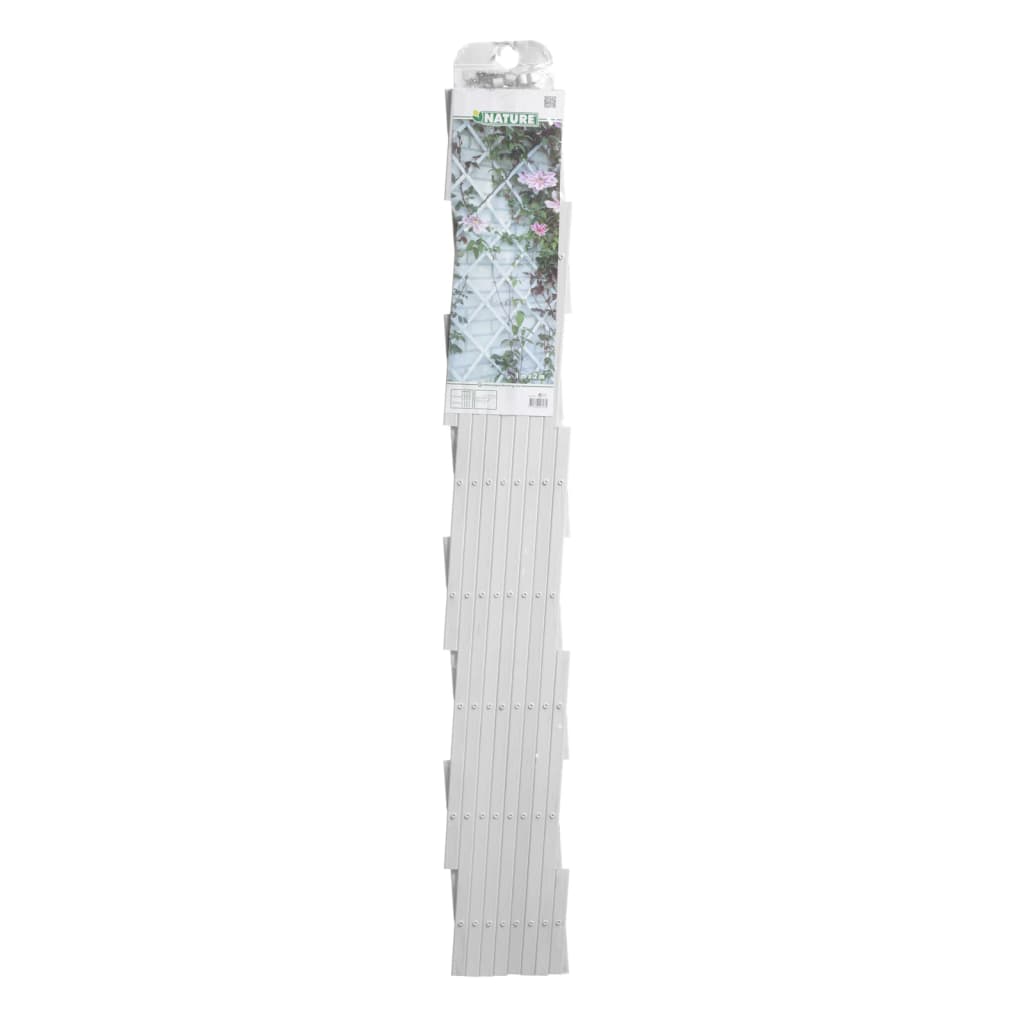 Nature Garden Slat Travail 100x200 cm PVC blanc 6040703