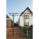 Nature Nature Garden Arch 114x66x232 cm metallo nero