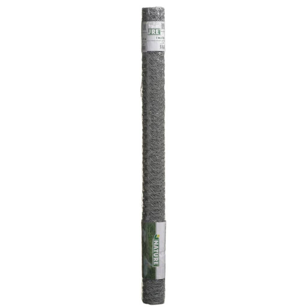 Nature Mesh hexagonale 1x10 m 25 mm Acier galvanisé