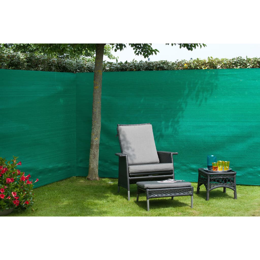 Écran de jardin nature 1,5x10 m PE vert