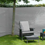Écran de jardin nature 1,2x5 m pe gris