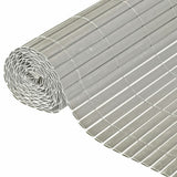 Écran de jardin de la nature à double face 1x3 m en PVC Gray