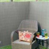 Écran de jardin de la nature à double face 1x3 m en PVC Gray