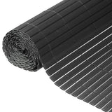 Écran de jardin de la nature Double 1x3 M PVC Anthracite