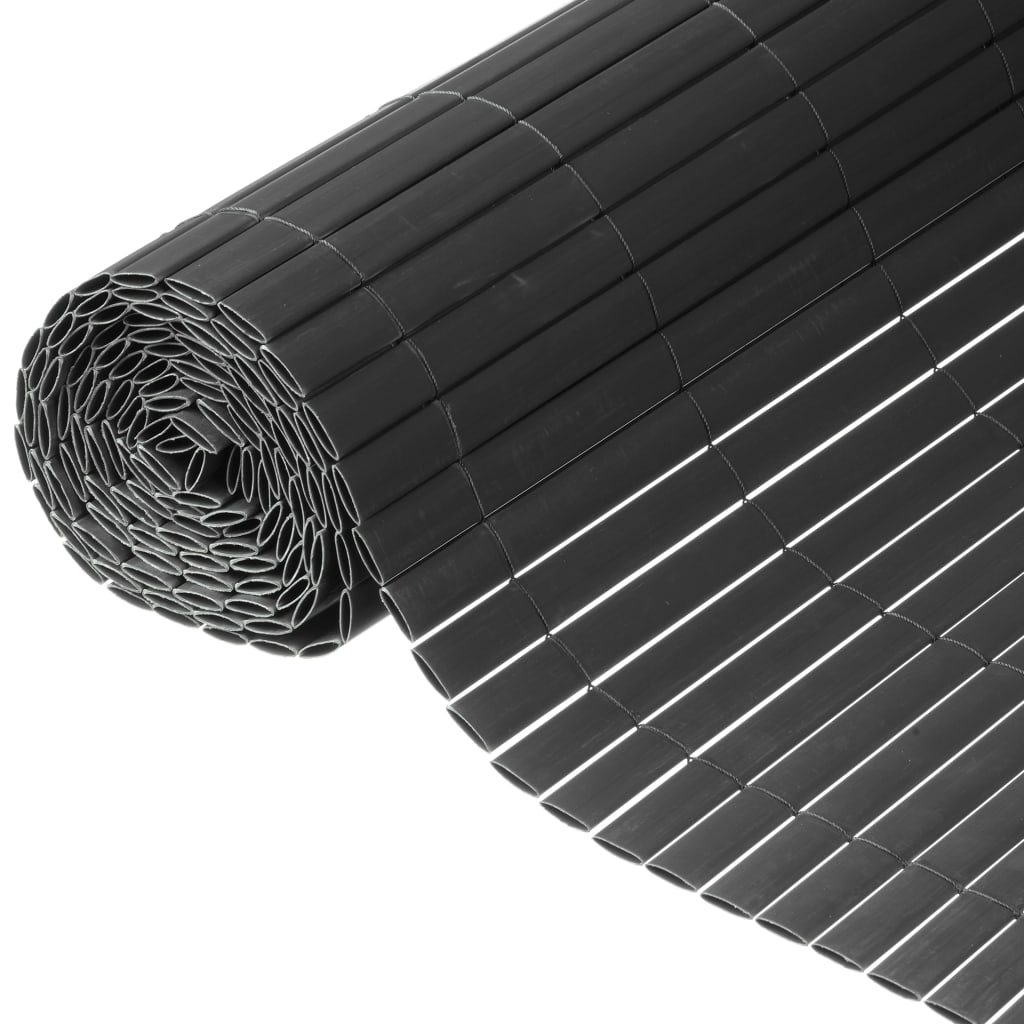 Écran de jardin de la nature Double 1,5x3 M PVC Anthracite