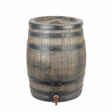 Nature Nature Rain barrel with wood look 50 L 38x49.5 cm Brown