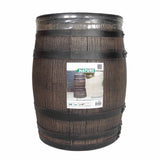 Nature Nature Rain barrel with wood look 50 L 38x49.5 cm Brown