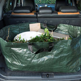 Sac de déchets de jardin naturel rectangulaire 225 l vert