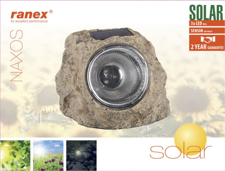 Ranex ra-5000154 lampe de jardin solaire 3 LED