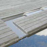 Ubbink watervalplaat volga acier inoxydable droit
