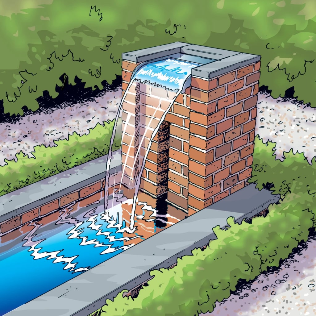 Ubbink Nevada Waterval Scale Cascade 30 cm en acier inoxydable
