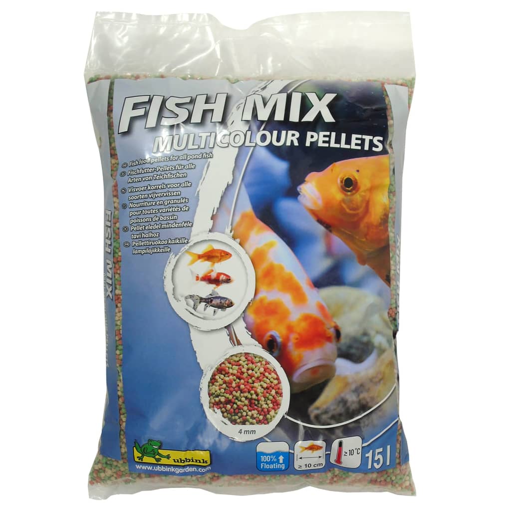 Ubbink Ubbink Fish Food Fish Mix Pelicetas multicolores 4 mm 15 L