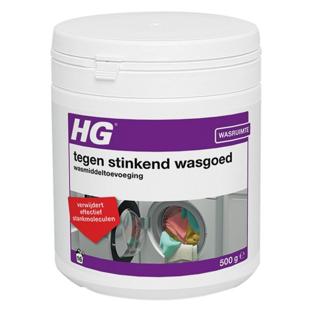 Hg hg wasmiddeltoevoeging tegen stinkend wasgoed 500 g