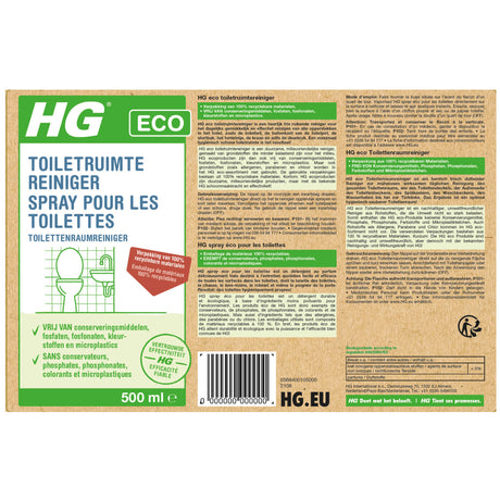 Hg nettoyant pour toilettes écologique
