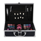 Trousse de maquillage en aluminium Casualelle bleu foncé pailleté
