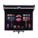 Trousse de maquillage en aluminium Casualelle bleu foncé pailleté