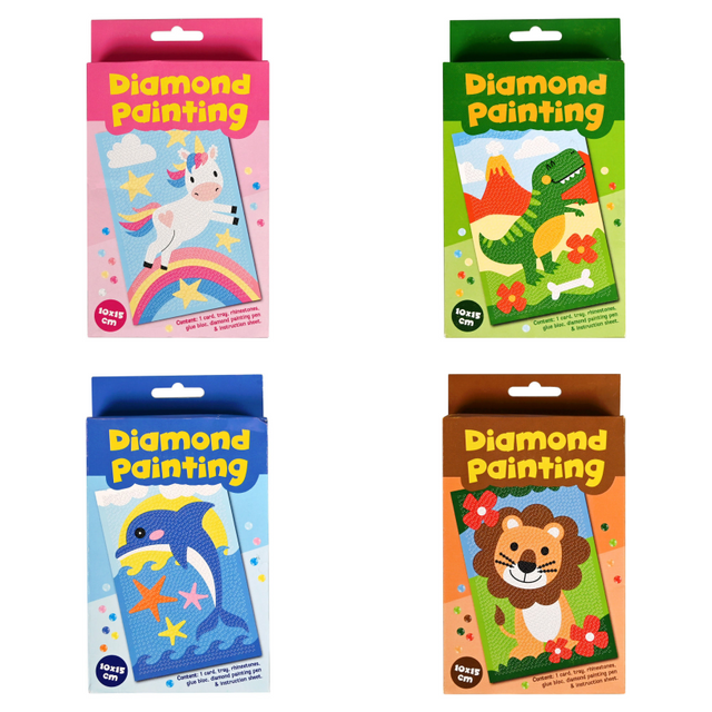 Diamond painting set 10x15cm assorti