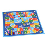 Jeu de société 2 en 1, plateau d'oie et ludo