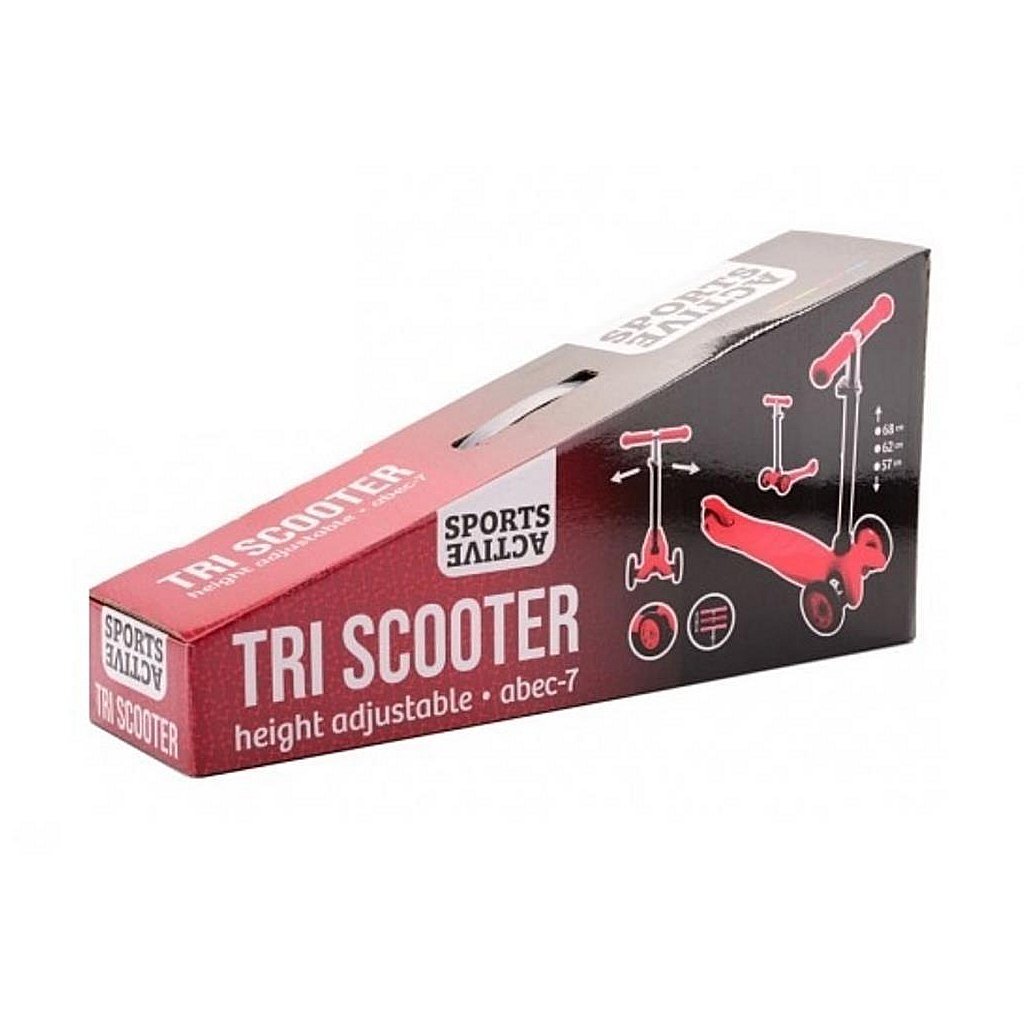 Tricycle scooter de sport actif de base rouge noir