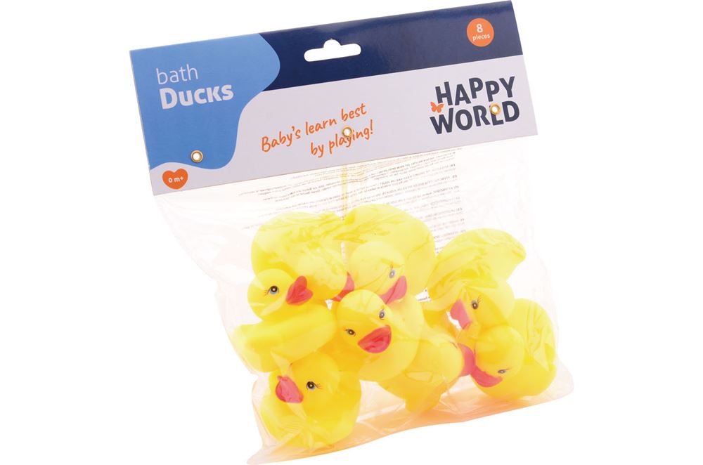 Canards en caoutchouc Johntoy 8 pièces - jouets de bain