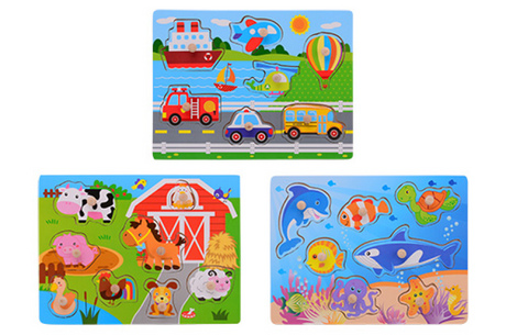 Johntoy John jouet bouton puzzle 30x22cm