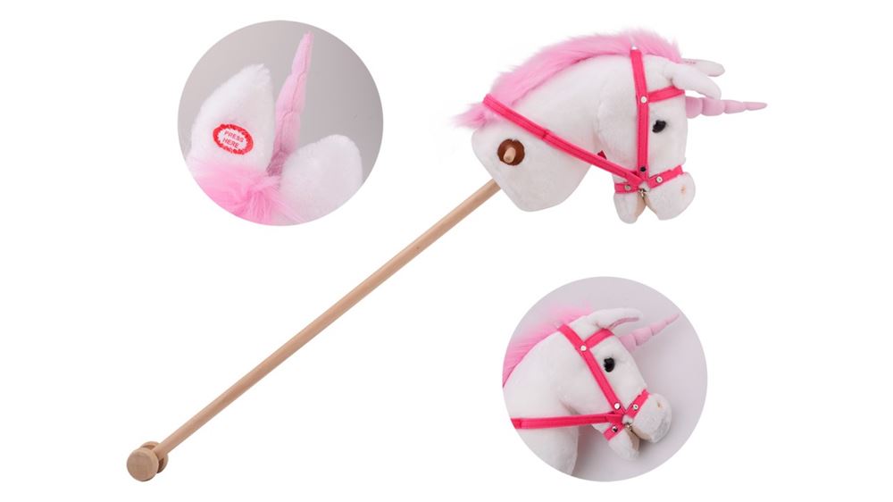 Cheval de loisir licorne Johntoy avec son