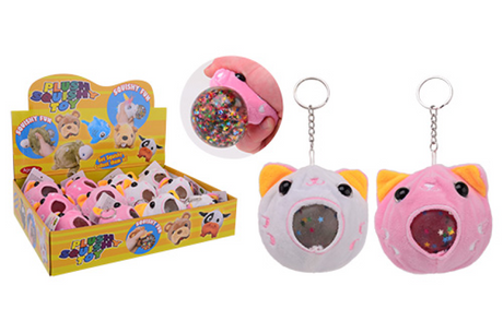 Johntoy porte-clés squishy animaux doux